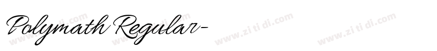 Polymath Regular字体转换